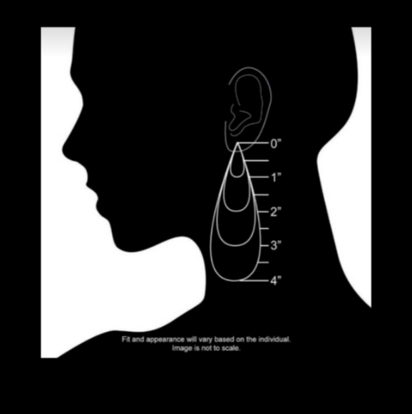 HP🎉🎉 Gold Linear Dangle Drop Crystal Earrings Pink Parisian Dollette Coquette - Picture 8 of 8